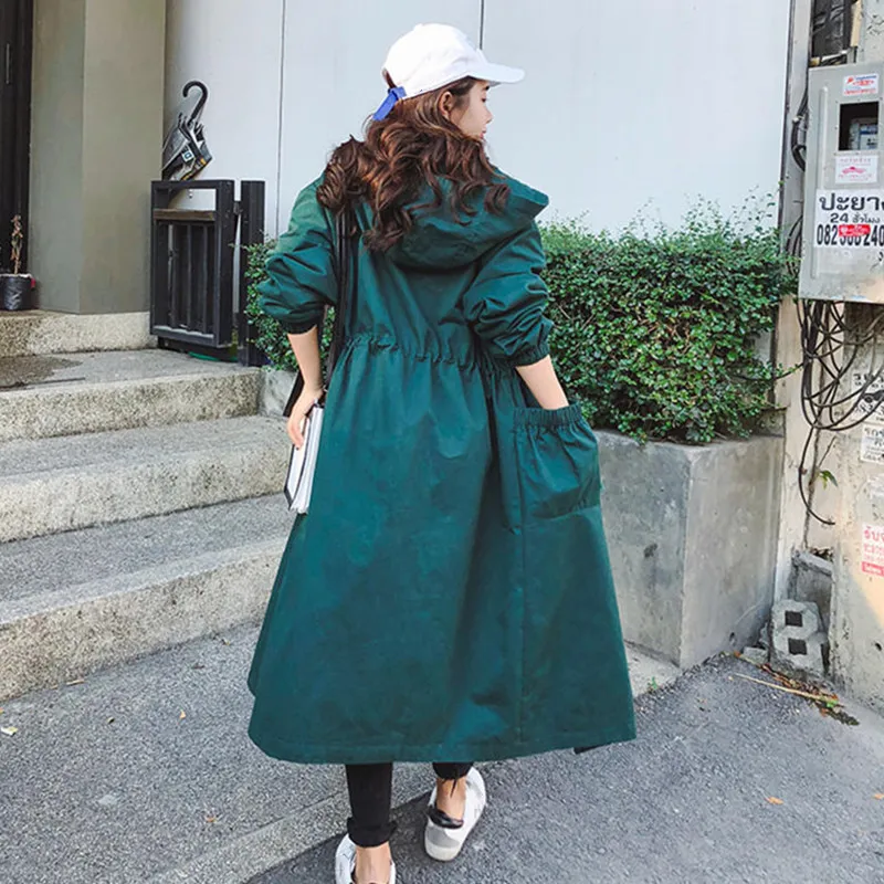 Spring Autumn Long Trench Coat Women Casual Zipper Plus Size Windbreaker Female Elegant Pocket Long Sleeve Coat Outerwear Q3929
Spring Autumn Long Trench Coat Women Casual Zipper Plus Size Windbreaker Female Elegant Pocket Long Sleeve Coat Outerwear Q3929