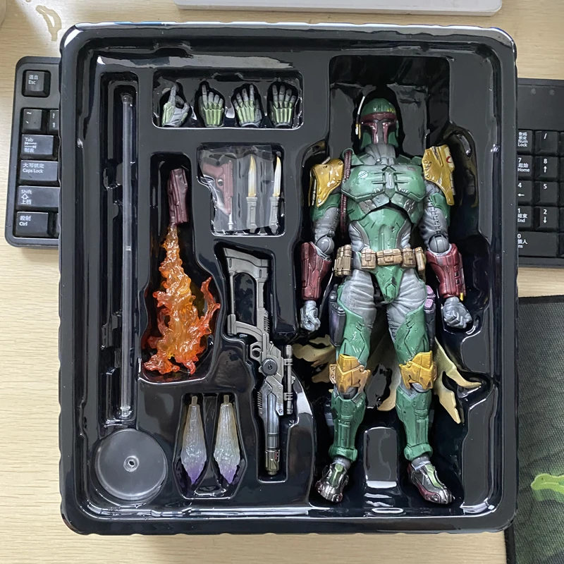 Star Wars Boba Fett Action Figure Play Arts Collectible Model Toys 25cm 
Star Wars Boba Fett Action Figure Play Arts Collectible Model Toys 25cm