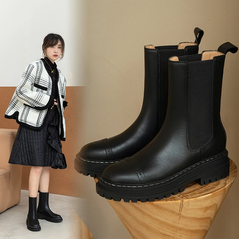 Women ankle boots natural leather shoes 22-25cm Autumn and winter Flat Chelsea Boots ankle boots winter boots women
Women ankle boots natural leather shoes 22-25cm Autumn and winter Flat Chelsea Boots ankle boots winter boots women