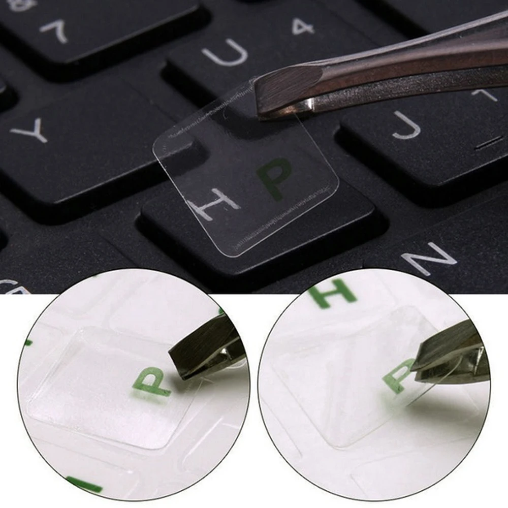 1PCs Russian Transparent Keyboard Stickers Russia Layout Alphabet Black White Label Letters for Notebook Computer PC Laptop
1PCs Russian Transparent Keyboard Stickers Russia Layout Alphabet Black White Label Letters for Notebook Computer PC Laptop