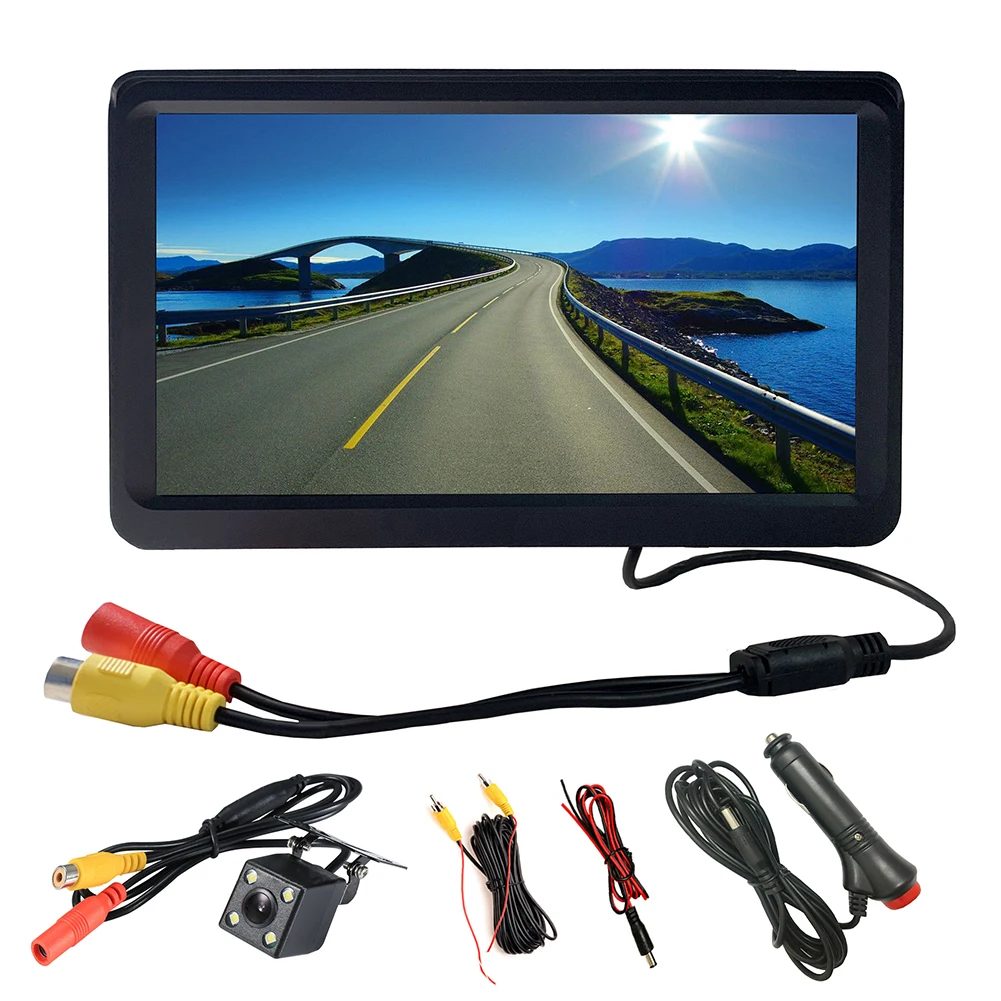 7 inch TFT LCD Color HD Monitor for Car CCTV Reverse Rear View Backup Camera 16/9 Monitor Auto Reverse Interior Surveillance Kit
7 inch TFT LCD Color HD Monitor for Car CCTV Reverse Rear View Backup Camera 16/9 Monitor Auto Reverse Interior Surveillance Kit