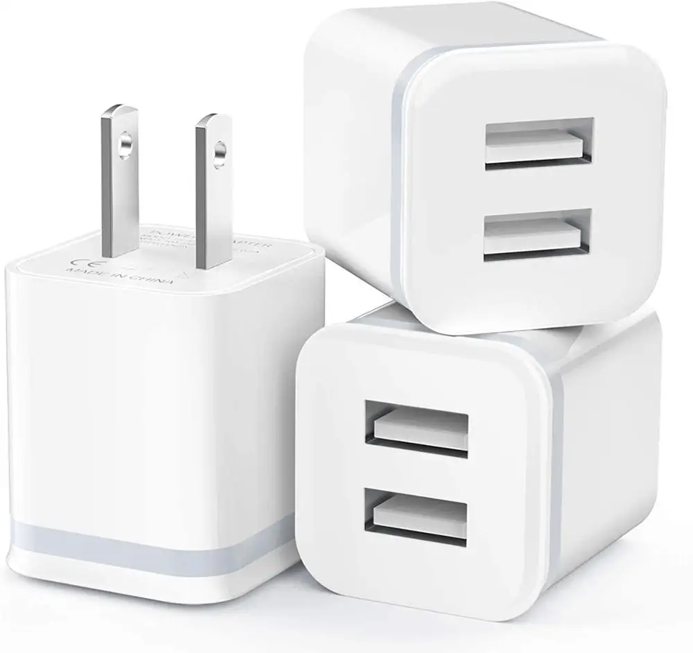 2-Port USB Charger 2.1A Multi-Port Fast Charger QC3.0 Travel Portable Mobile Phone Charger
2-Port USB Charger 2.1A Multi-Port Fast Charger QC3.0 Travel Portable Mobile Phone Charger