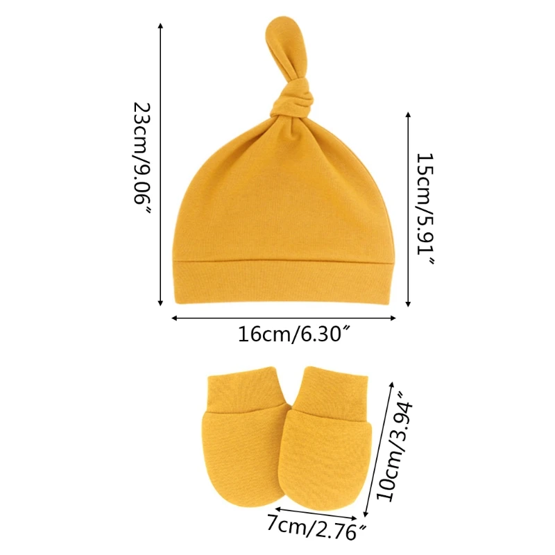 J60B Baby Anti-scratching Gloves Knotted Hat Set Newborn Mittens Warm Beanie Kit Infants Shower Gifts 
J60B Baby Anti-scratching Gloves Knotted Hat Set Newborn Mittens Warm Beanie Kit Infants Shower Gifts