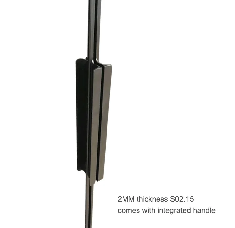 UKE Glass Front extruded square aluminum cabinet door frame with integrated handle
UKE Glass Front extruded square aluminum cabinet door frame with integrated handle