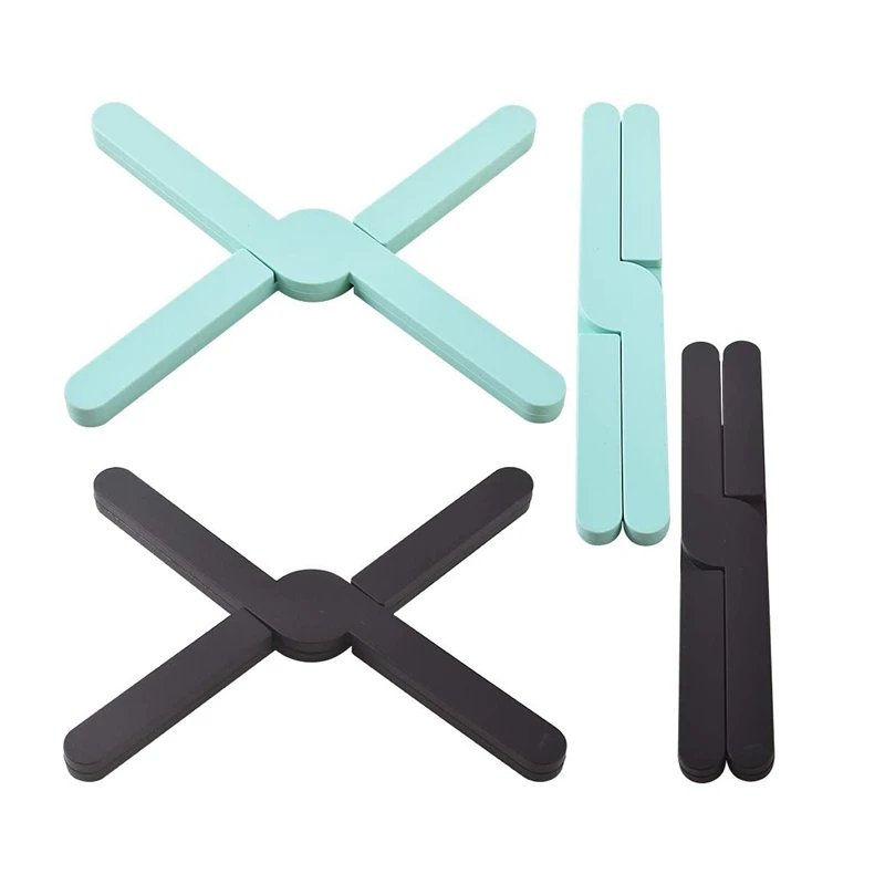 4PCS Silicone Folding Trivets Kitchen Pads for Hot Pans Heat Resistant Collapsible Cross Pad for Pots Cups
4PCS Silicone Folding Trivets Kitchen Pads for Hot Pans Heat Resistant Collapsible Cross Pad for Pots Cups