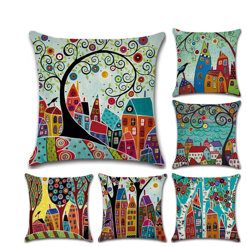 Новый льняной Чехол-Подушка с рисунком, наволочка с рисунком в деревенском стиле, ручная декоративная наволочка для автомобиля, декор для к... 
Новый льняной Чехол-Подушка с рисунком, наволочка с рисунком в деревенском стиле, ручная декоративная наволочка для автомобиля, декор для к...