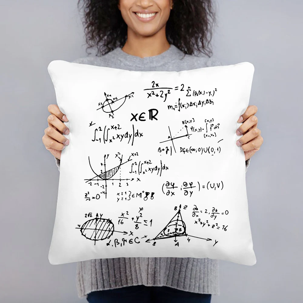 Math Graphic Print Pillowcase Mathematics White Cushion Cover Home Decor Sofa Bedroom Nordic Fashion Decorative Throw Pillows
Math Graphic Print Pillowcase Mathematics White Cushion Cover Home Decor Sofa Bedroom Nordic Fashion Decorative Throw Pillows