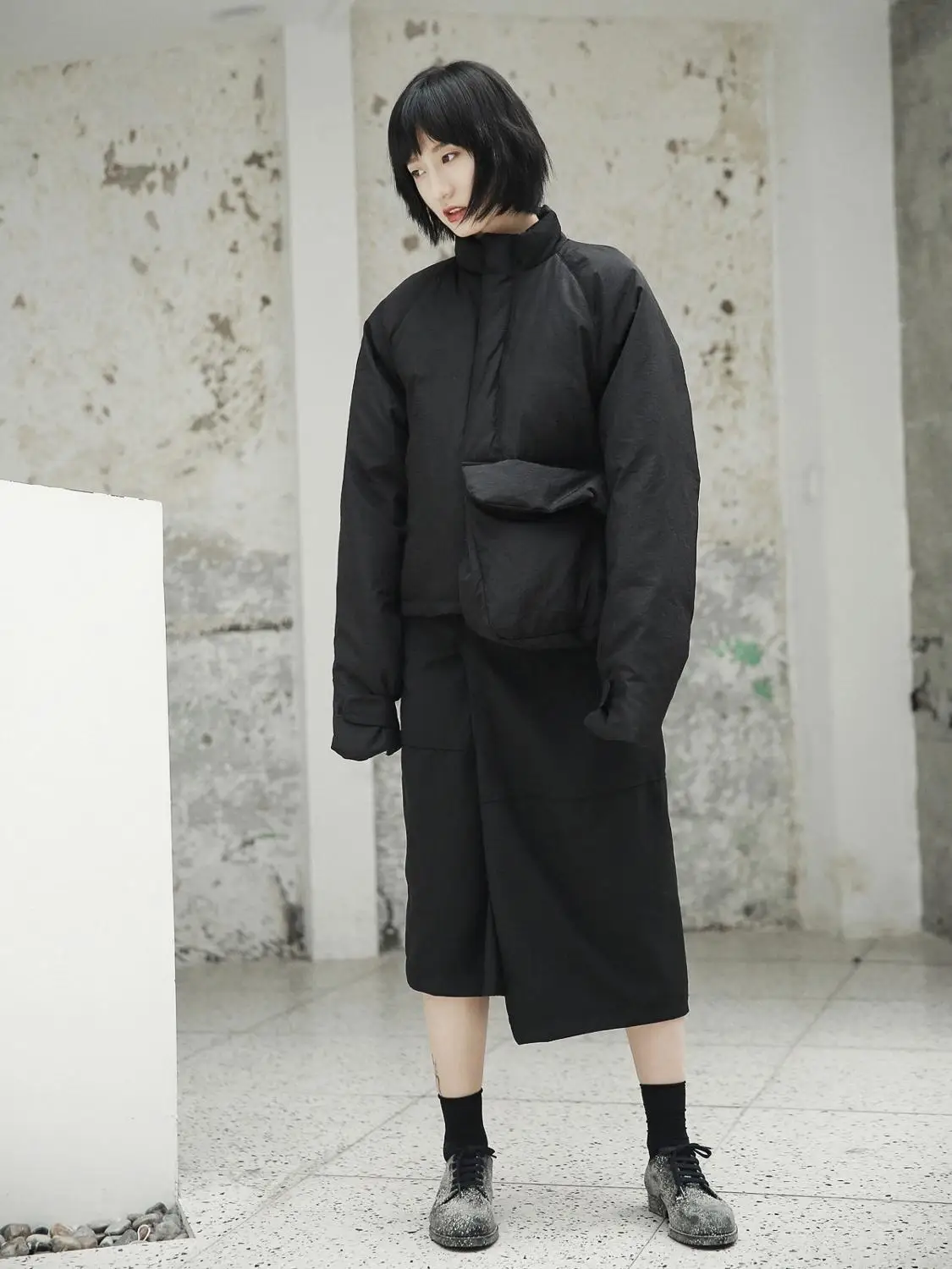 2019 new women black spring collar single-pocket knitted oversized warm cotton-padded jacket fashion women
2019 new women black spring collar single-pocket knitted oversized warm cotton-padded jacket fashion women