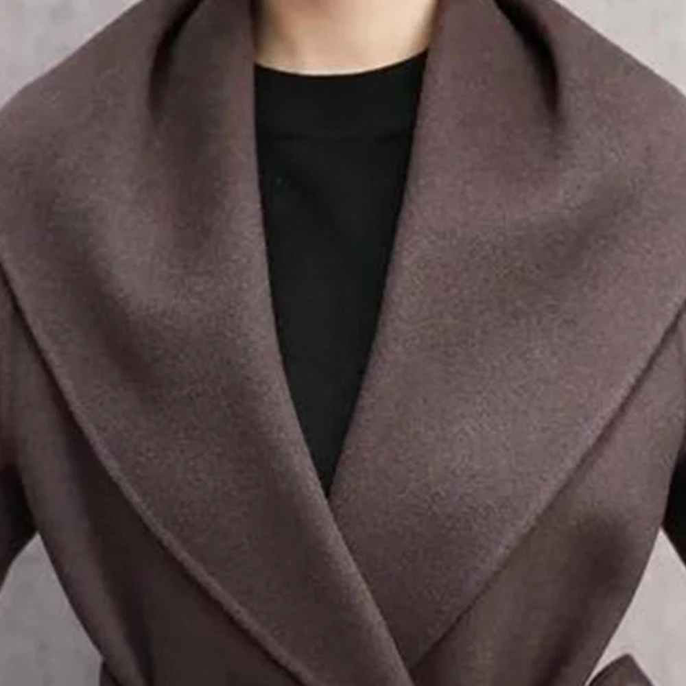New Winter Women Elegant Long Coat With Solid Color Long Sleeve Chic Outerwear Ladies Overcoat
New Winter Women Elegant Long Coat With Solid Color Long Sleeve Chic Outerwear Ladies Overcoat