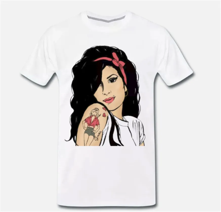 Футболка Maglia Amy Winehouse Back To Black Grande Voce Mito 1 S M L XL новая трендовая футболка|Мужские