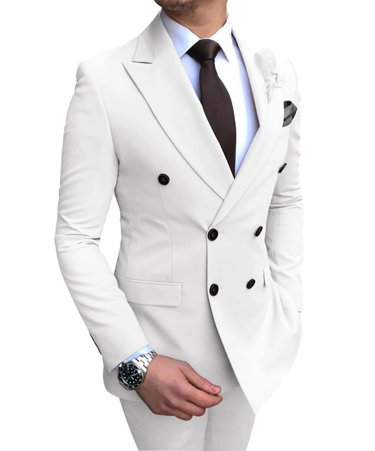 Men's Suits 2 Pieces Double Breasted Regular Fit Notch Lapel Solid Prom Tuxedos Wedding (Blazer+Pants)
Men's Suits 2 Pieces Double Breasted Regular Fit Notch Lapel Solid Prom Tuxedos Wedding (Blazer+Pants)