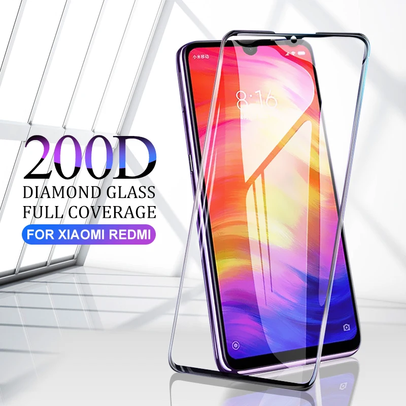200D закаленное стекло для Xiaomi Redmi 5 6 6A защита экрана Note 7 8 Pro Защитное Mi 9 Lite