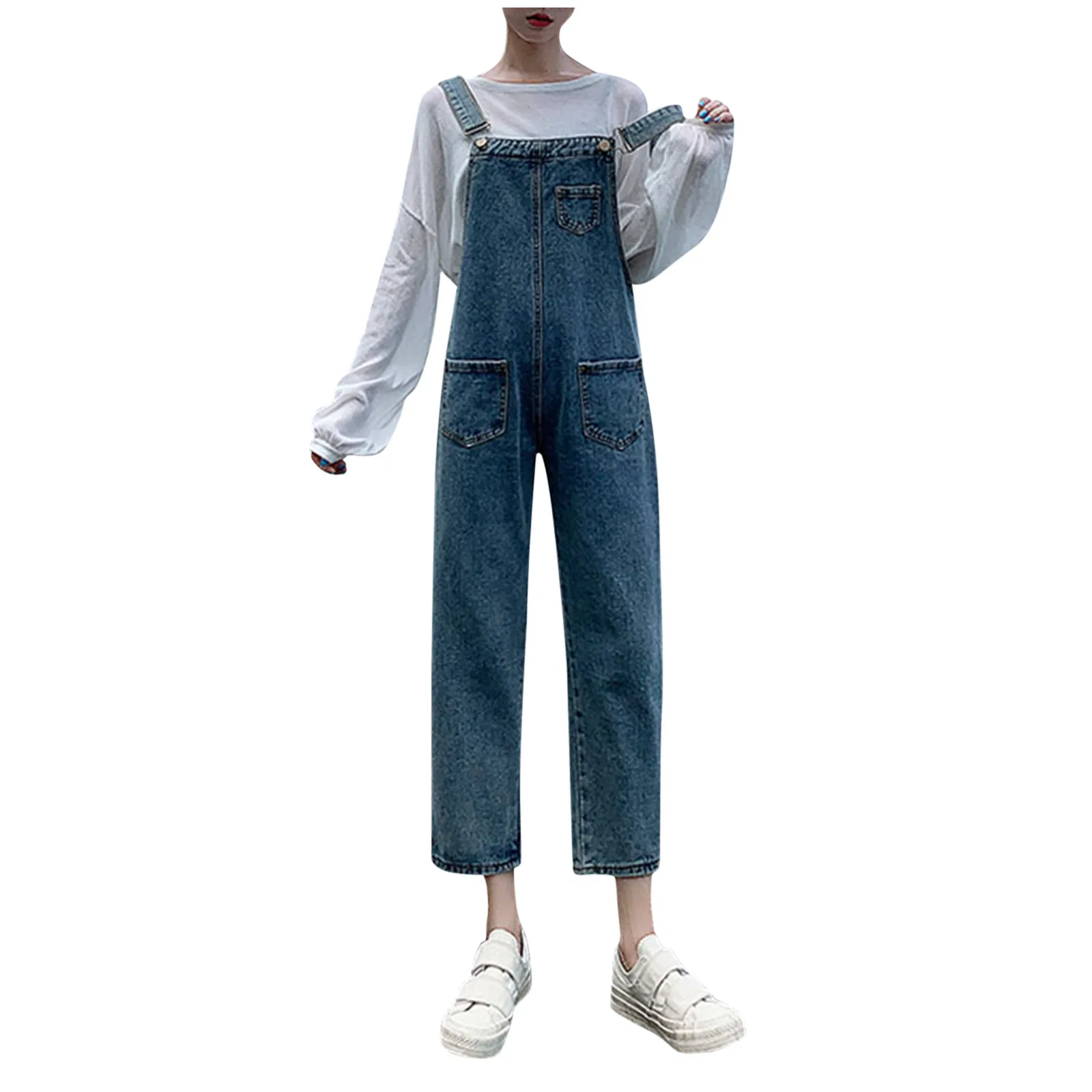 SAGACE Ladies High Waist Wide Leg Jeans Bib Ladies Casual Denim Bib Cut Workwear Pants Jeans Jumpsuit Pocket Bib Strap Jeans
SAGACE Ladies High Waist Wide Leg Jeans Bib Ladies Casual Denim Bib Cut Workwear Pants Jeans Jumpsuit Pocket Bib Strap Jeans