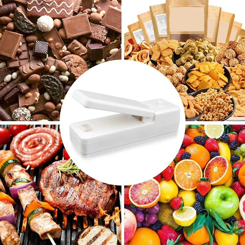 Mini Bag Sealer, Portable Sealing Machine for Food, Rechargeable Quick Heat Sealer Seals Plastic Fresh Bags
Mini Bag Sealer, Portable Sealing Machine for Food, Rechargeable Quick Heat Sealer Seals Plastic Fresh Bags