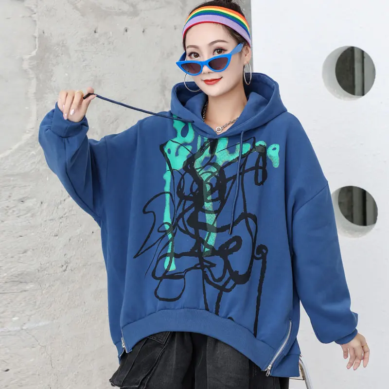 Ladies Hoodies & Sweatershirts Print Plus Size Autumn Winter 2021 New Women Casual Loose Fashion Pullover Sweatershirts
Ladies Hoodies & Sweatershirts Print Plus Size Autumn Winter 2021 New Women Casual Loose Fashion Pullover Sweatershirts