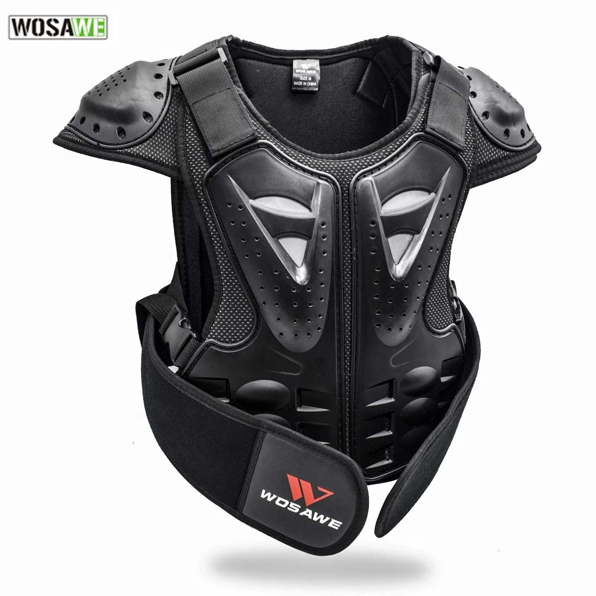 

WOSAWE Ski Jackets Chest Armor for 4-16 Child Kids Back Guard Bike Armor Gear Motorcycle Bicycle Snowboard Roller Hockey Clothes