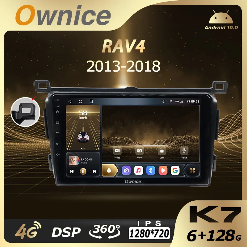 Автомобильный мультимедийный радиоприемник 6G + 128G Ownice Android 10,0 для Toyota RAV4 2013-2018 2 Din GPS Navi Audio unit 4G LTE 360 с быстрой зарядкой
Автомобильный мультимедийный радиоприемник 6G + 128G Ownice Android 10,0 для Toyota RAV4 2013-2018 2 Din GPS Navi Audio unit 4G LTE 360 с быстрой зарядкой