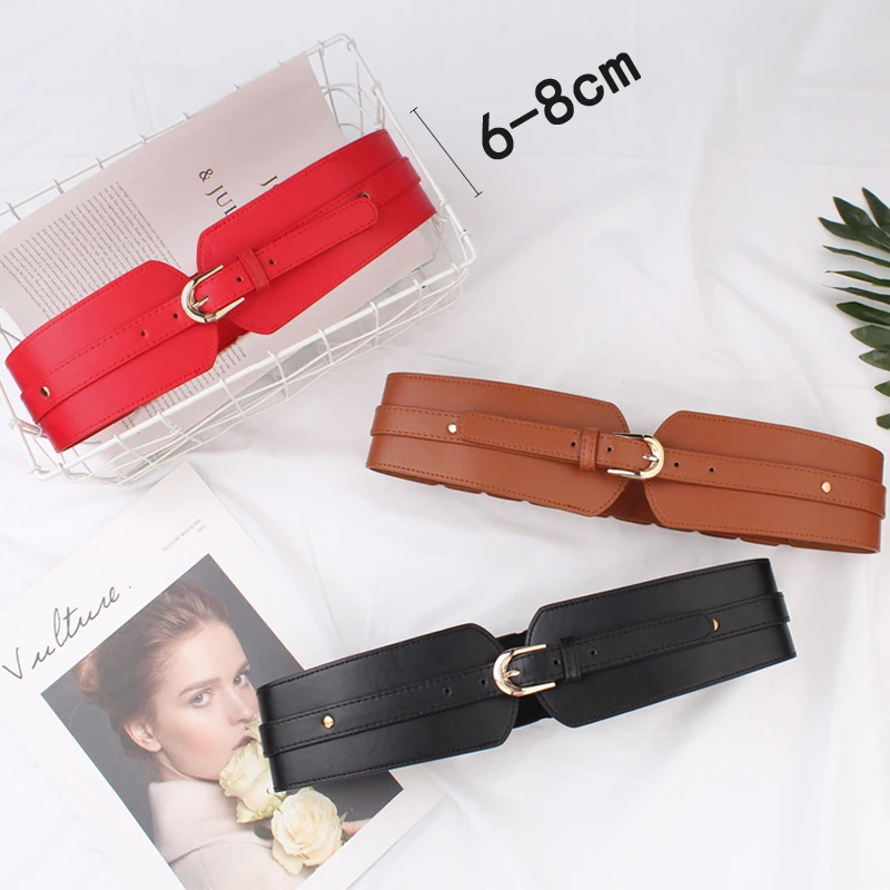 Luxury Ladies Wide Belt Elastic Vintage Buckle Leather Wide Fashion Wild Pin Buckle Women's Belt Waist Seal Belt Corset Belt
Luxury Ladies Wide Belt Elastic Vintage Buckle Leather Wide Fashion Wild Pin Buckle Women's Belt Waist Seal Belt Corset Belt