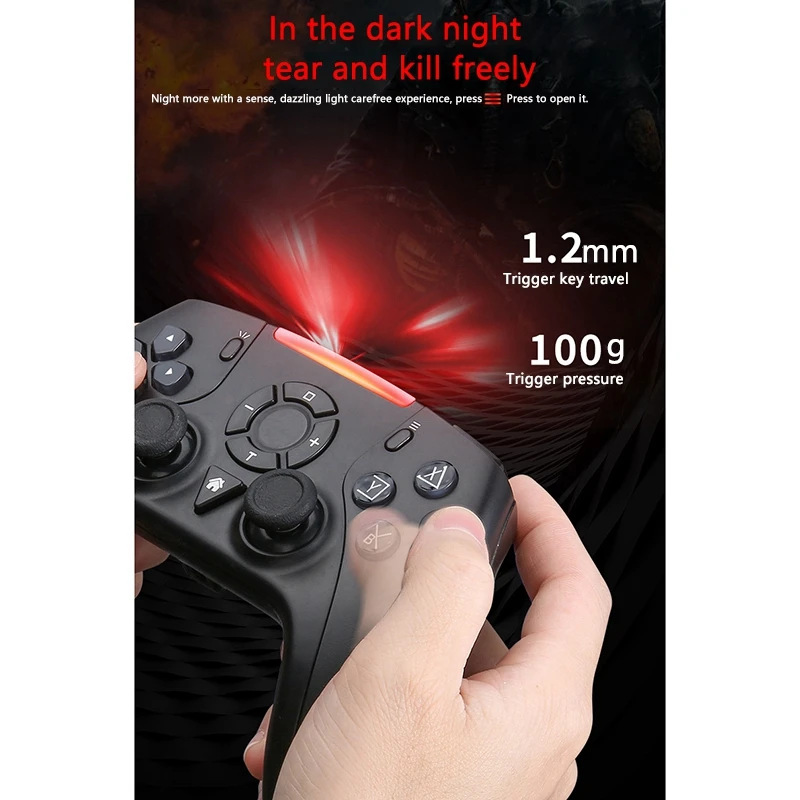 New Gamepad for Nintendo Switch BT Wireless Game Controller Support Computer TV Use Rechargeable with Gyroscope
New Gamepad for Nintendo Switch BT Wireless Game Controller Support Computer TV Use Rechargeable with Gyroscope