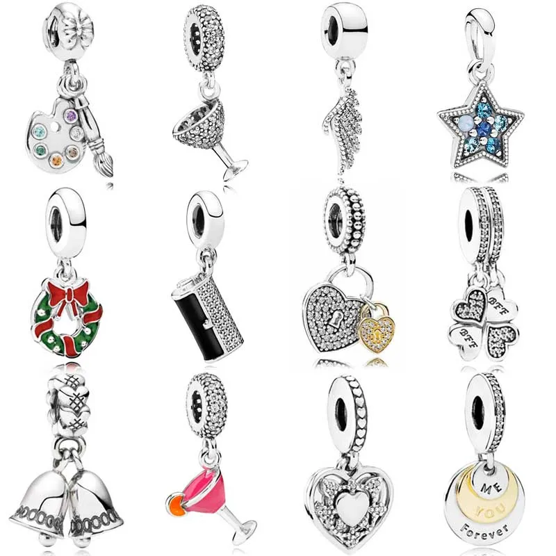 DIY Charm Artists Palette Majestic Feather Cocktail Glass Pendant 925 Sterling Silver Bead Fit Fashion Bracelet Jewelry
DIY Charm Artists Palette Majestic Feather Cocktail Glass Pendant 925 Sterling Silver Bead Fit Fashion Bracelet Jewelry