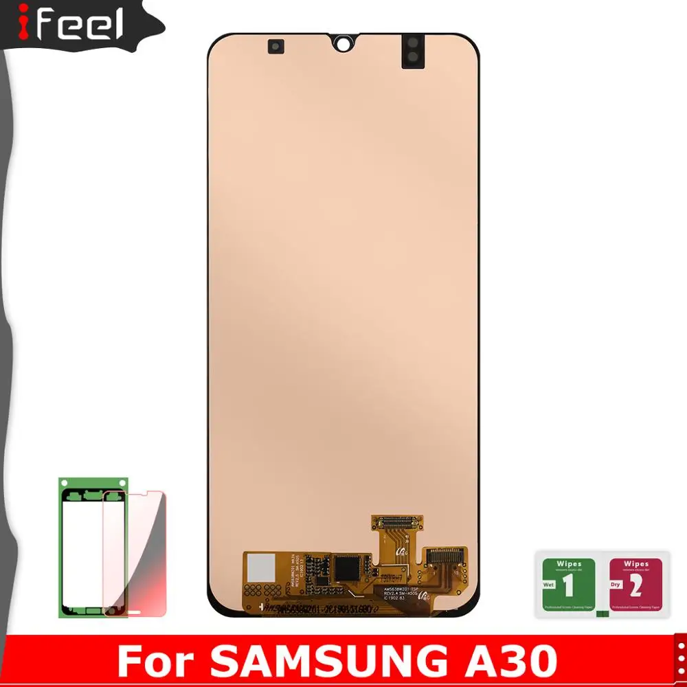 ЖК дисплей SUPER AMOLED 6 4 ''для SAMSUNG GALAXY A30 A305/DS A305F A305FD A305A сенсорный экран с