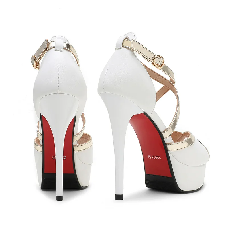 Women Sandals 12CM Platform High Heels Sexy Ankle Strap Open Toe Party Dress Shoes Plus Size 42 leather gladiator sandals
Women Sandals 12CM Platform High Heels Sexy Ankle Strap Open Toe Party Dress Shoes Plus Size 42 leather gladiator sandals