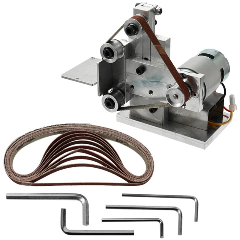 Multifunctional Grinder Mini Electric Belt Sander Diy Polishing Grinding Machine Cutter Edges Sharpener Sanding | Инструменты