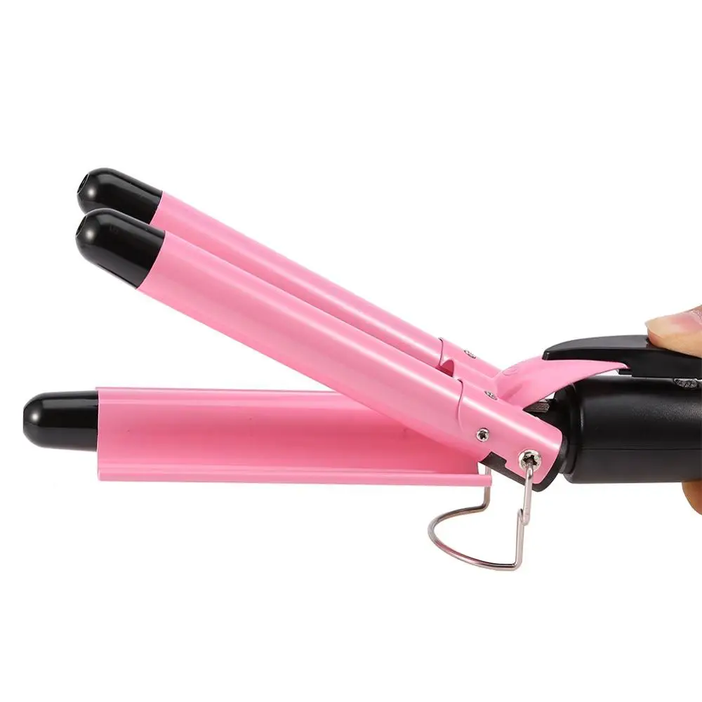 Hair Curlers Three Pipe Joint Ceramic Triple Barrels Curling Iron LCD Electric Hair Curly Big Hair Wave Waver Styling Tools
Hair Curlers Three Pipe Joint Ceramic Triple Barrels Curling Iron LCD Electric Hair Curly Big Hair Wave Waver Styling Tools