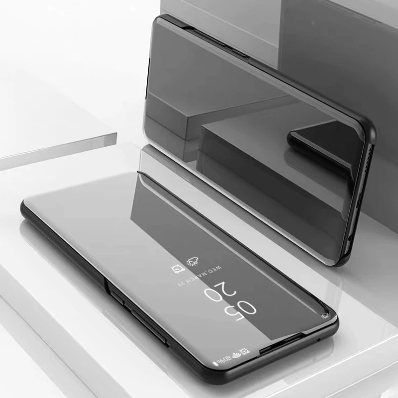 Прозрачный зеркальный ЧЕХОЛ ДЛЯ Vivo V 17 Pro V17 кожаный чехол книжка с подставкой для