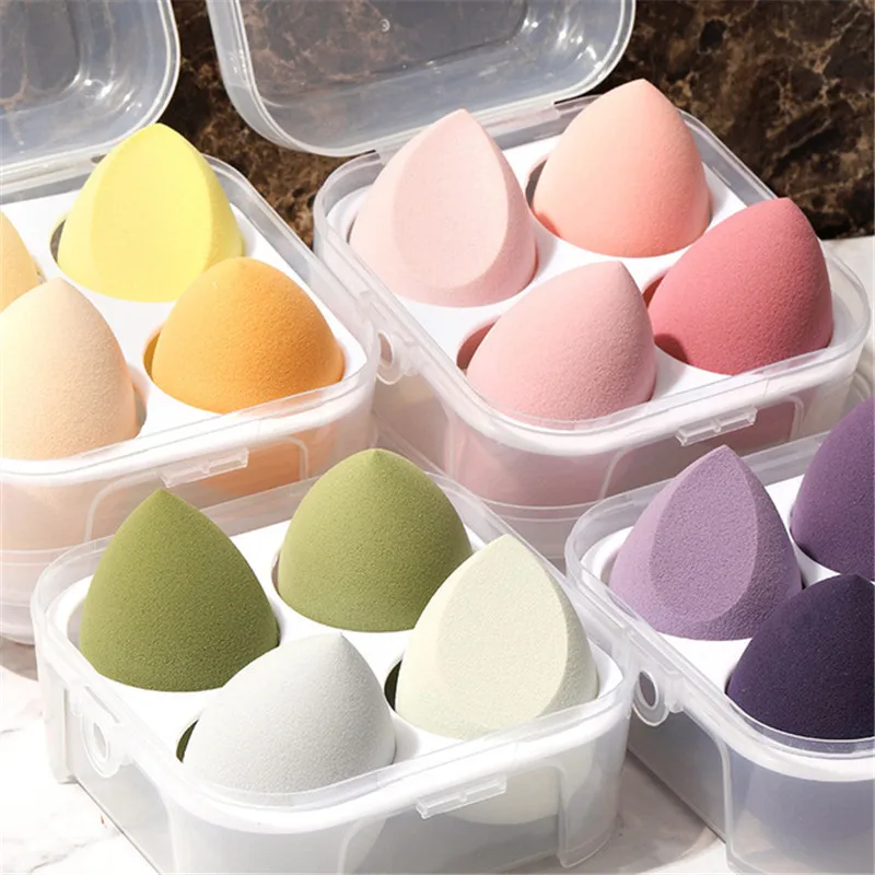 new 4pcs Makeup Blender Cosmetic Puff Makeup Sponge with Storage Box Foundation Powder Quick delivery
new 4pcs Makeup Blender Cosmetic Puff Makeup Sponge with Storage Box Foundation Powder Quick delivery