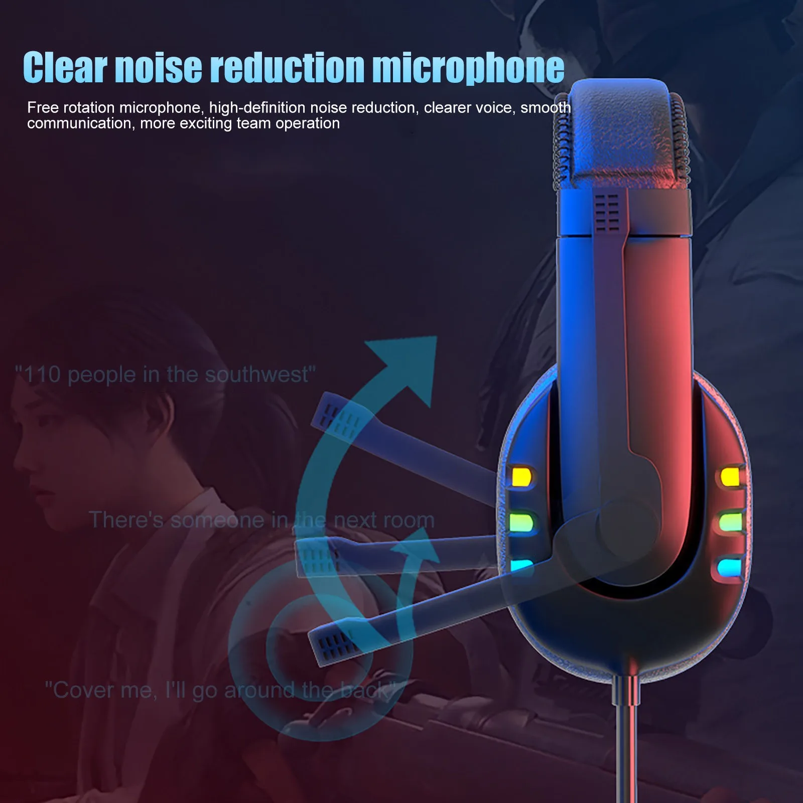Headphones Fashion Adult Unisex Popular Colorful LED Marquee Wired Gaming Gaming Glowing Headphone
Headphones Fashion Adult Unisex Popular Colorful LED Marquee Wired Gaming Gaming Glowing Headphone