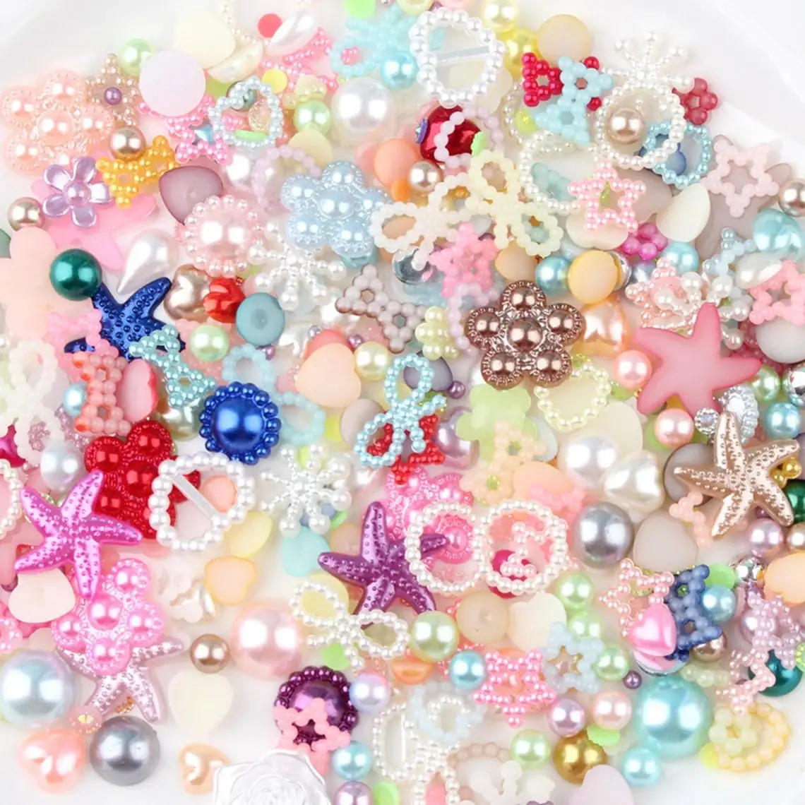 50g Multiple Styles Mixing Imitation Pearls Grab bag 50g Different Pearls Cartoon Nail Art Decoration Bead Garment Accessories
50g Multiple Styles Mixing Imitation Pearls Grab bag 50g Different Pearls Cartoon Nail Art Decoration Bead Garment Accessories