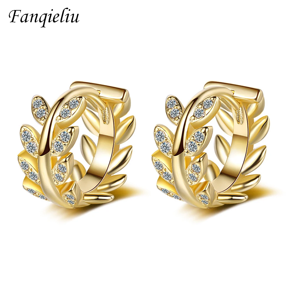 Fanqieliu S925 Hoops Earing Gold Crystal Leaf Vintage Sterling Silver Hoop Earrings For Women FQL21254
Fanqieliu S925 Hoops Earing Gold Crystal Leaf Vintage Sterling Silver Hoop Earrings For Women FQL21254