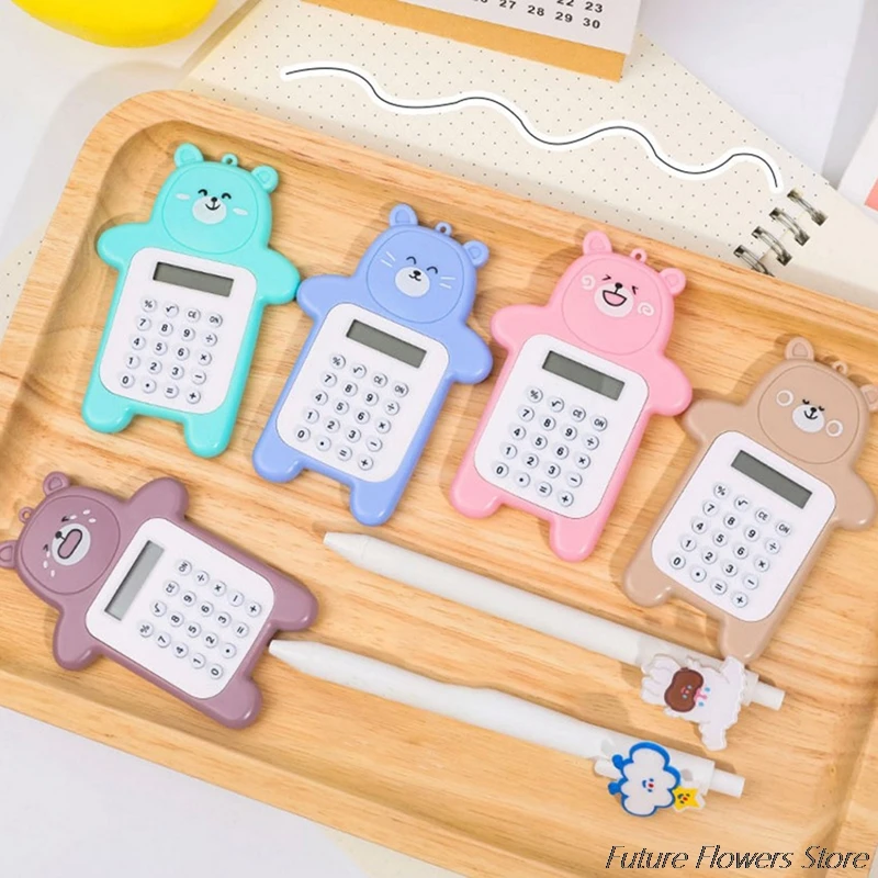 Pastel Pocket Calculator Handy Size 8 Digit Display Battery Operated Office New Creative Cartoon Cute Color Bear Calculator
Pastel Pocket Calculator Handy Size 8 Digit Display Battery Operated Office New Creative Cartoon Cute Color Bear Calculator