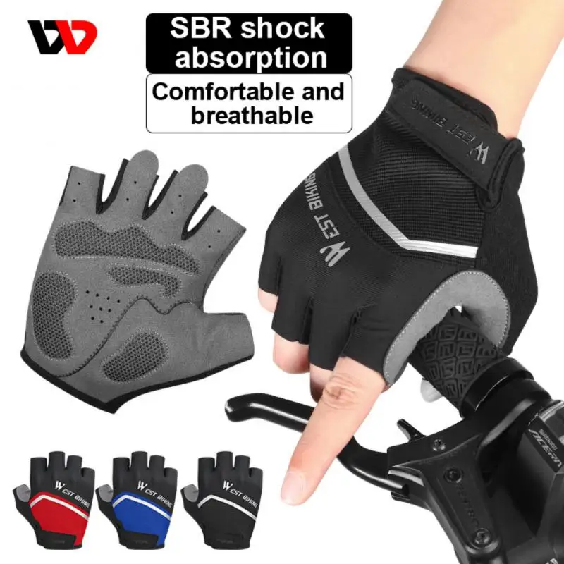 WEST BIKING Half-finger Cycling Gloves MTB Road Bike Anti-slip Shockproof Bicycle Gloves Anti-sweat Breathable Sports Gloves
WEST BIKING Half-finger Cycling Gloves MTB Road Bike Anti-slip Shockproof Bicycle Gloves Anti-sweat Breathable Sports Gloves