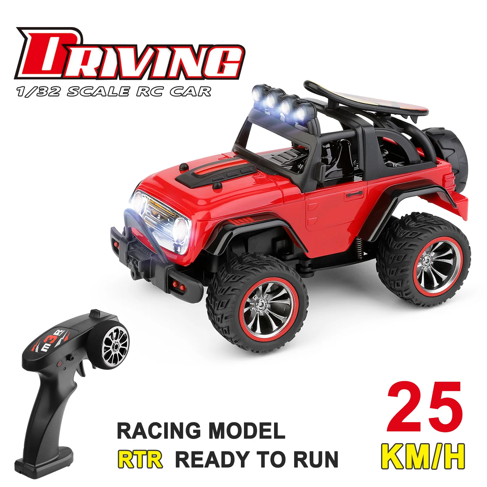 WLtoys 1/32 2.4GHz RC Racing Car Off-Road Car Racing Car Remote Control Truck 25km/h RTR Red Yellow Delivery Randomly
WLtoys 1/32 2.4GHz RC Racing Car Off-Road Car Racing Car Remote Control Truck 25km/h RTR Red Yellow Delivery Randomly