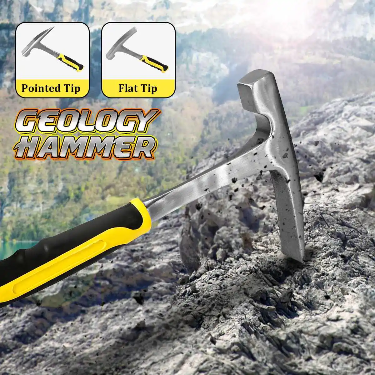 Carbon Steel Geological Hammer Shock Rock Reduction Geology Outdoor Education Tool Mineral Exploration Hammer Hand Tools
Carbon Steel Geological Hammer Shock Rock Reduction Geology Outdoor Education Tool Mineral Exploration Hammer Hand Tools