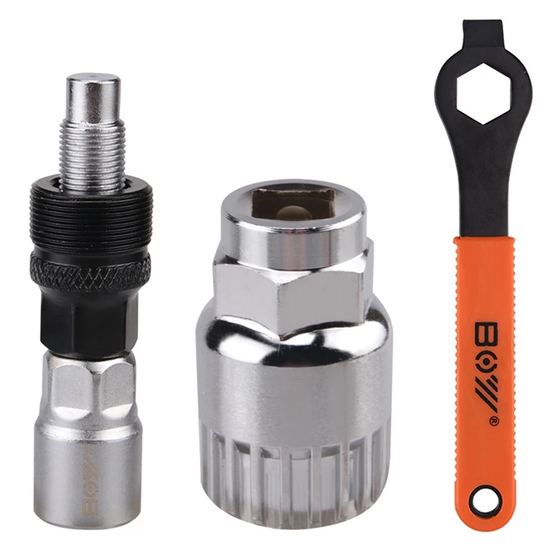 BOY Bike Crank Extractor/Arm Remover and Bottom Bracket Remover with Spanner/Wrench. Professional Bicycle Repair Tool Kit
BOY Bike Crank Extractor/Arm Remover and Bottom Bracket Remover with Spanner/Wrench. Professional Bicycle Repair Tool Kit