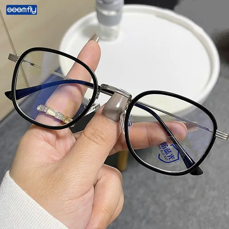 Seemfly Anti-blue Light Glasses TR90 Super Light Ladies Glassware Hot Sale 5colors No Degree Fashion Photo Props Eyeglass Gift
Seemfly Anti-blue Light Glasses TR90 Super Light Ladies Glassware Hot Sale 5colors No Degree Fashion Photo Props Eyeglass Gift
