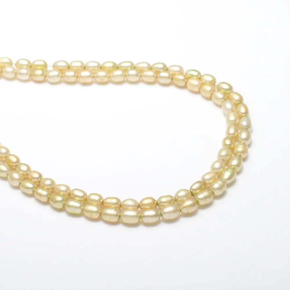 5-6mm Yellow Rice Natural Freshwater Pearl Beads Strand 15.7" Loose Beads for DIY Women Elegant Necklace Bracelet Jewelry Making
5-6mm Yellow Rice Natural Freshwater Pearl Beads Strand 15.7" Loose Beads for DIY Women Elegant Necklace Bracelet Jewelry Making