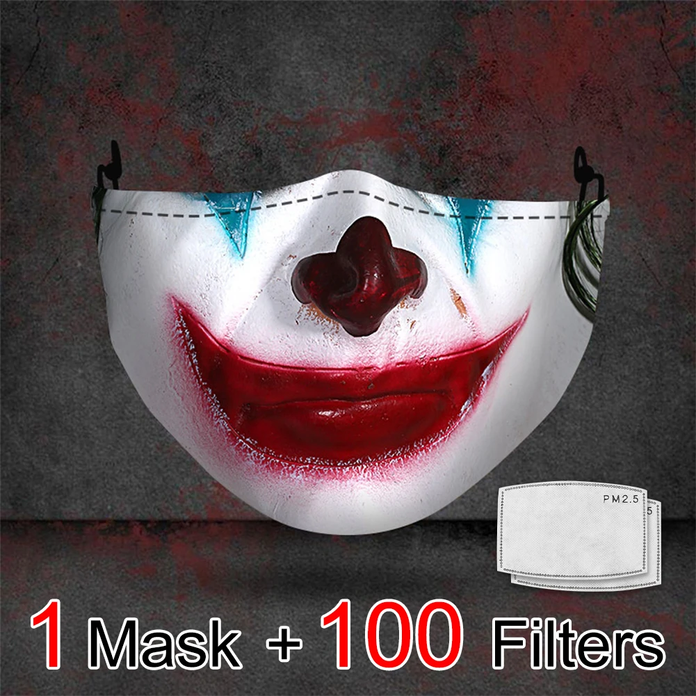 3D Print Face Mask Funny Adult Horrify Costume Accessories Unisex Halloween Mouth Mask Windproof Masks Mascarillas
3D Print Face Mask Funny Adult Horrify Costume Accessories Unisex Halloween Mouth Mask Windproof Masks Mascarillas
