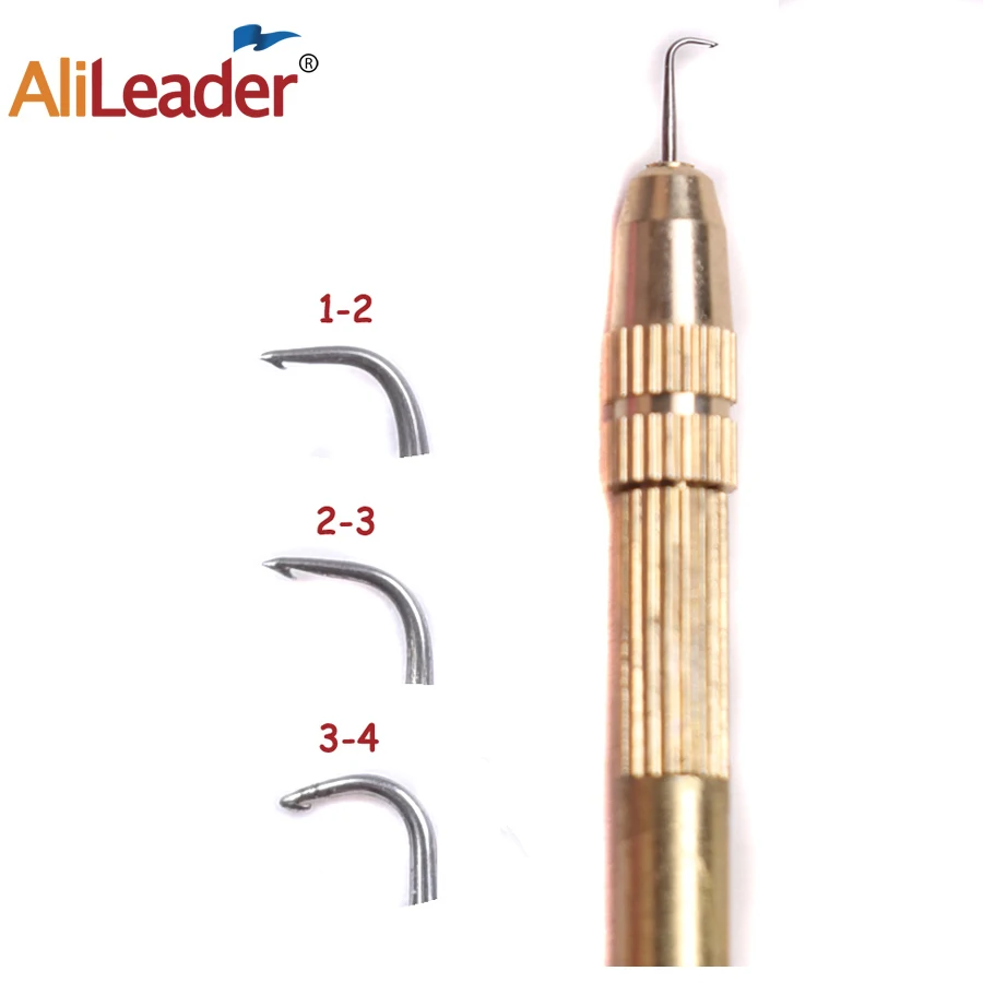 Alileader недорогой вентилирующий игла для париков инструменты вязания крючком 1 шт.