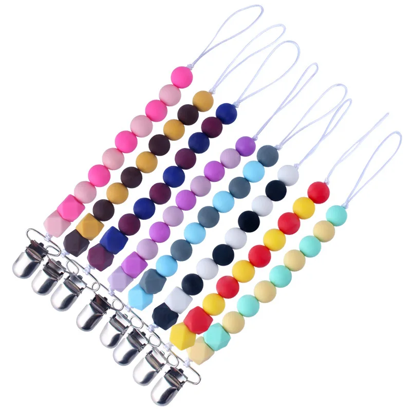 New Baby Nipple Chain Teether Anti-Drop Rope Pacifier Clip Chain Baby Silicone Wooden Beads Soother Teether Pacifier Clips
New Baby Nipple Chain Teether Anti-Drop Rope Pacifier Clip Chain Baby Silicone Wooden Beads Soother Teether Pacifier Clips