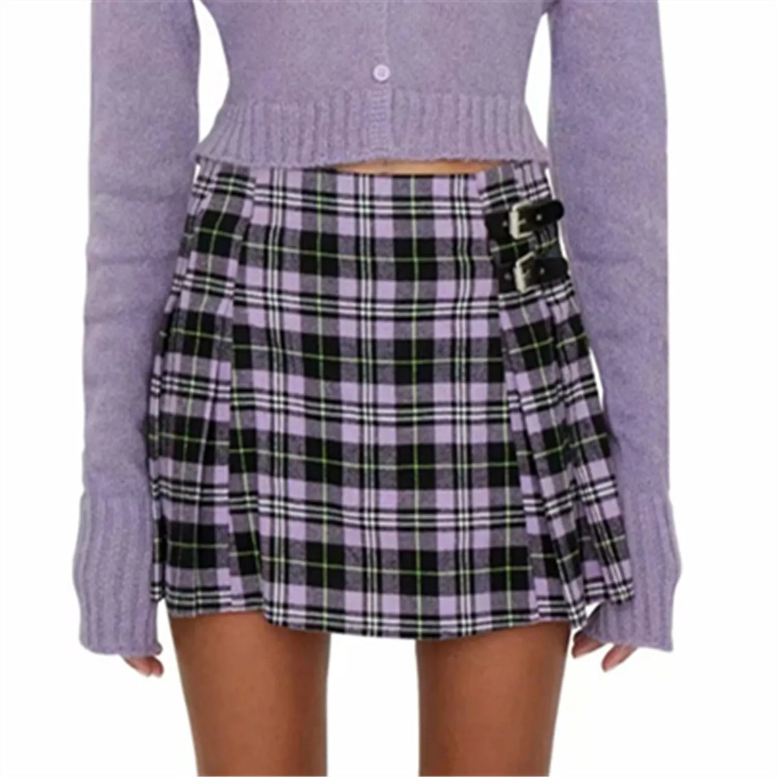Sagace college style women's casual skirt waist buckle short skirt college style high waist pleated skirt 2021
Sagace college style women's casual skirt waist buckle short skirt college style high waist pleated skirt 2021