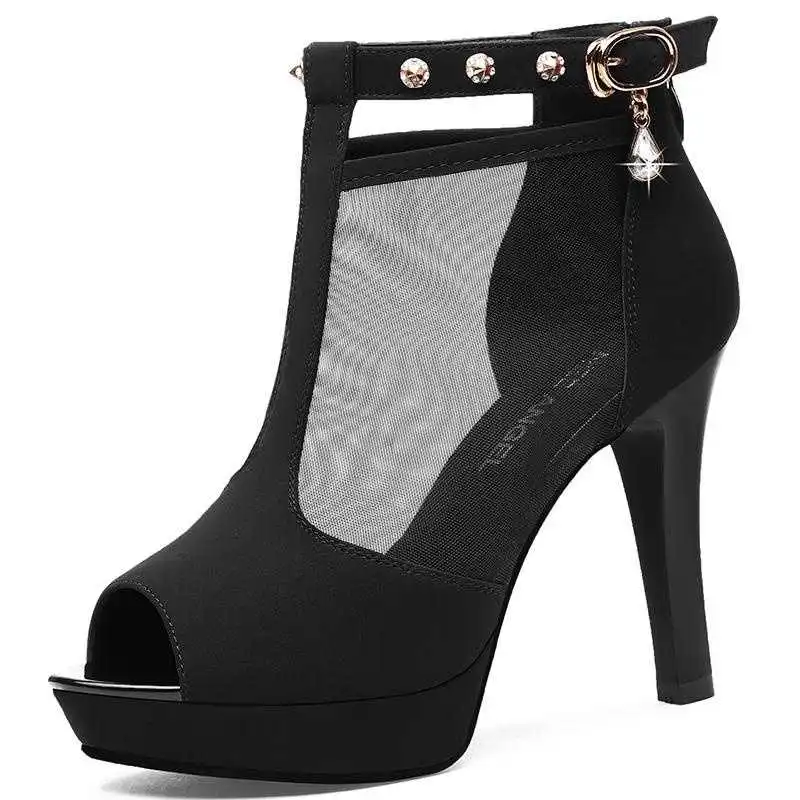 Sexy Thin Prom High-Heeled Lady High Heels Sandalias Women shoes Breathable Plus Size Sandals Boots
Sexy Thin Prom High-Heeled Lady High Heels Sandalias Women shoes Breathable Plus Size Sandals Boots