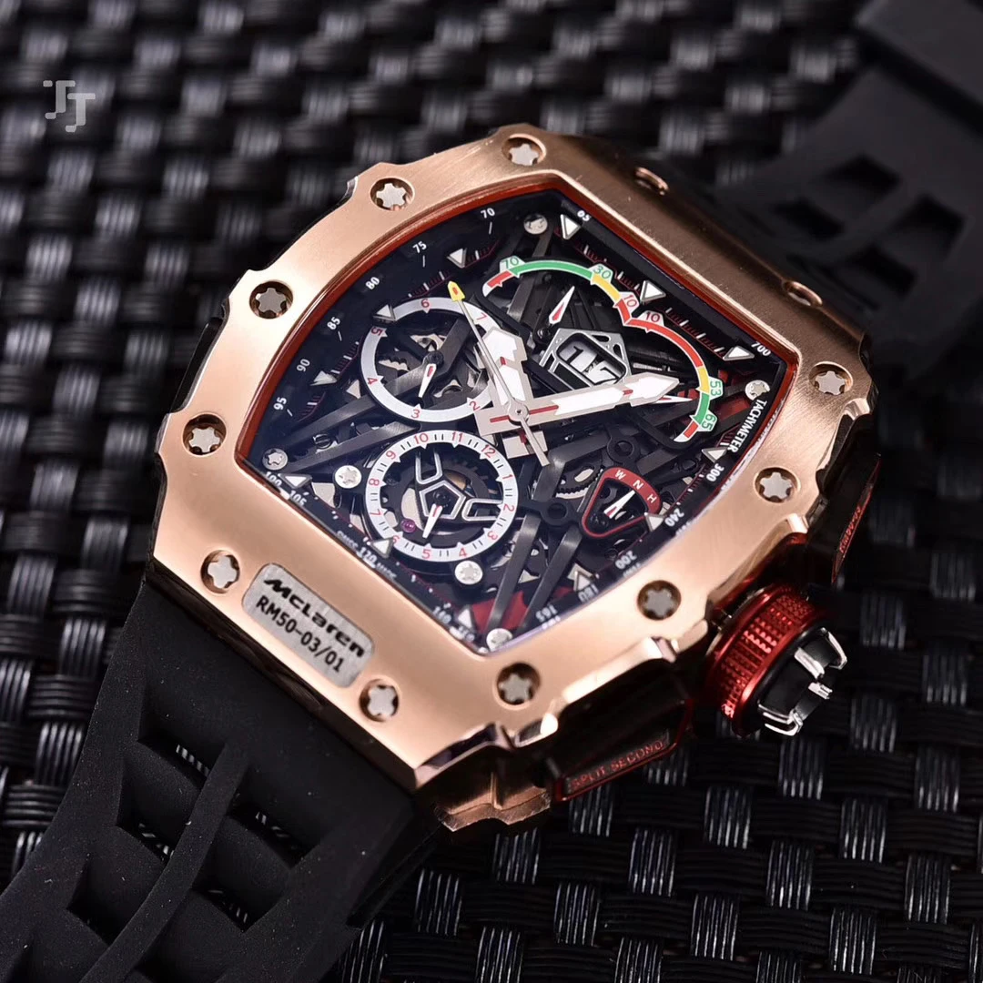 New Black Red Rubber Men Watch Sapphire Automatic Mechanical Silver Rose Gold Date Flyback Titanium 904L Stainless Steel
New Black Red Rubber Men Watch Sapphire Automatic Mechanical Silver Rose Gold Date Flyback Titanium 904L Stainless Steel
