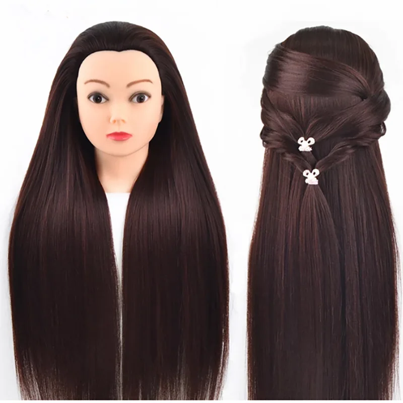 QY Hair Professional Training doll head mold With Long Straight Brown Hair Practice Making Up And Knitting Different Types Wig 
QY Hair Professional Training doll head mold With Long Straight Brown Hair Practice Making Up And Knitting Different Types Wig