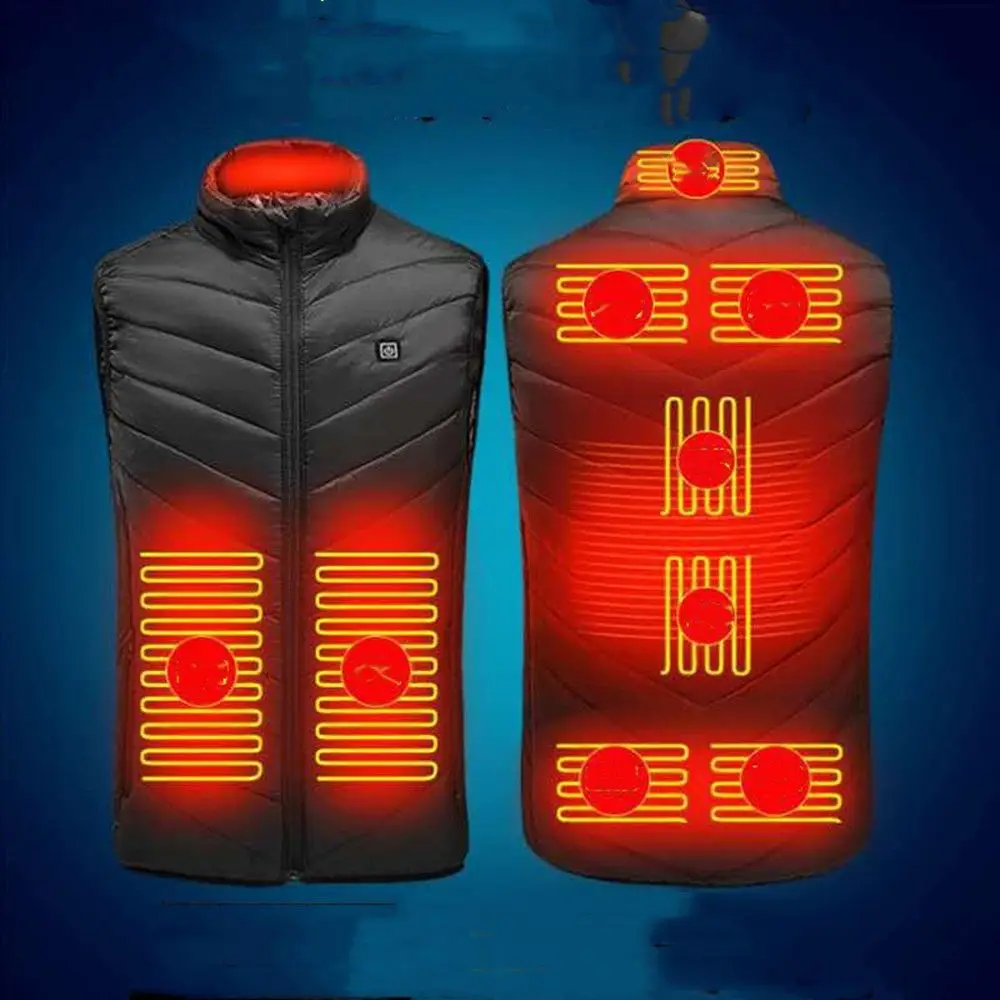 Light Winter Warmer USB Infrared Carbon Fiber Electric Thermal Waistcoat Winter Jacket Heated Vest Windproof Coats
Light Winter Warmer USB Infrared Carbon Fiber Electric Thermal Waistcoat Winter Jacket Heated Vest Windproof Coats