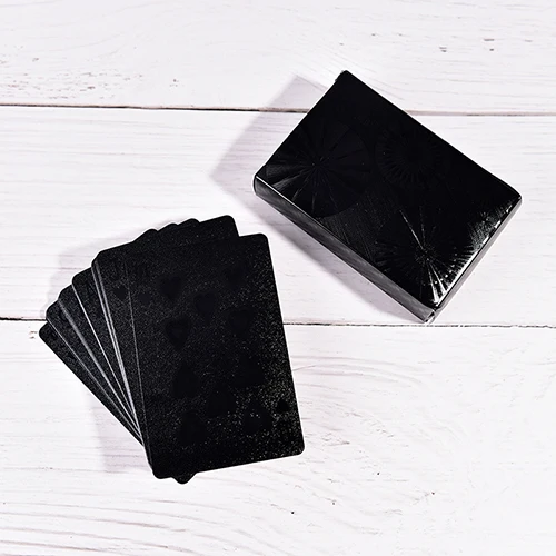 1set Black gold Color Poker Card Sets Deck Poker Waterproof Plastic PVC Playing Cards Set Classic Tricks Tool Poker Games
1set Black gold Color Poker Card Sets Deck Poker Waterproof Plastic PVC Playing Cards Set Classic Tricks Tool Poker Games
