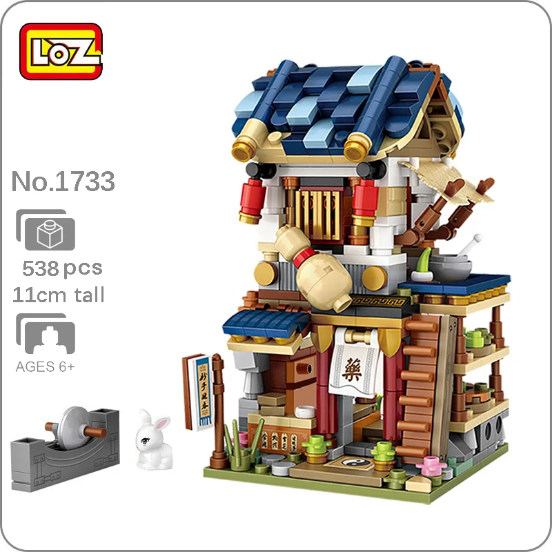 LOZ City Architecture Street Chinatown Medicine Shops Pharmacy Model Building Blocks Set Mini Diamond Bricks Toy for Boys Gifts
LOZ City Architecture Street Chinatown Medicine Shops Pharmacy Model Building Blocks Set Mini Diamond Bricks Toy for Boys Gifts